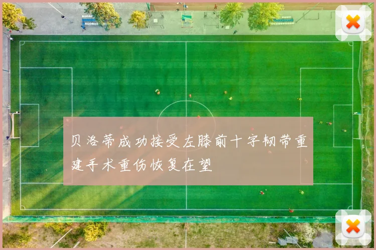 贝洛蒂成功接受左膝前十字韧带重建手术重伤恢复在望